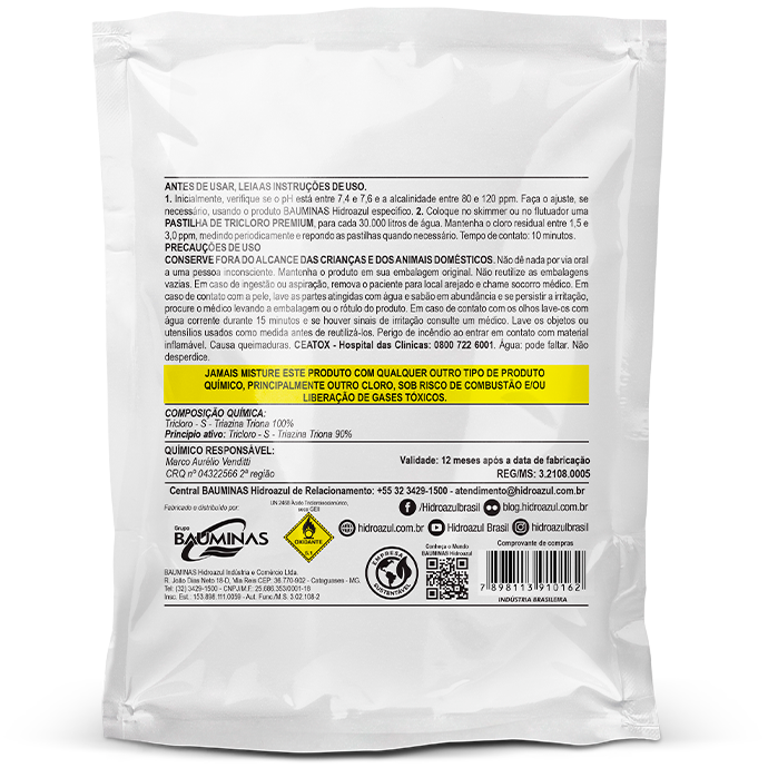 Pastilha Premium Hidroazul